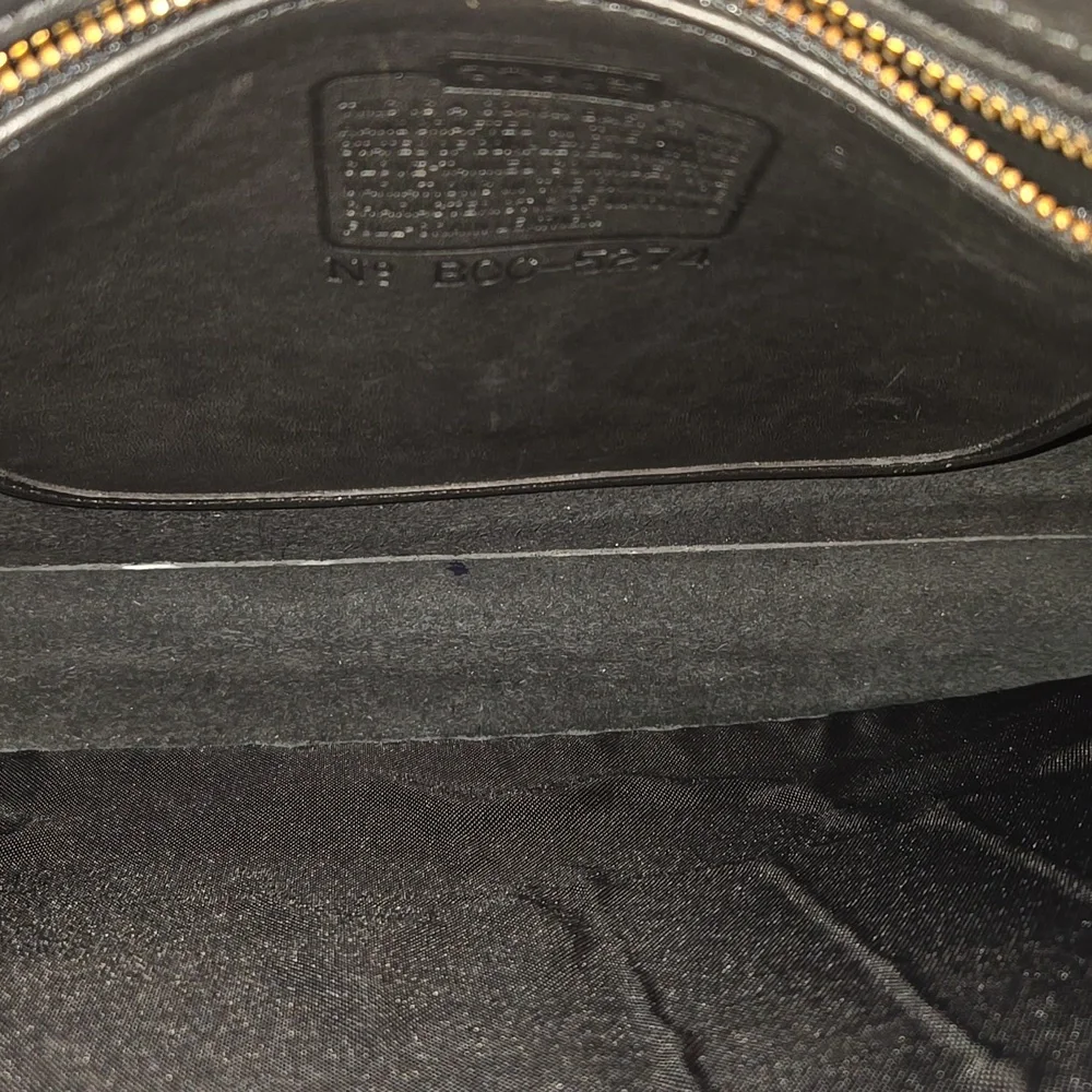 Coach Vintage Leather Briefcase Black